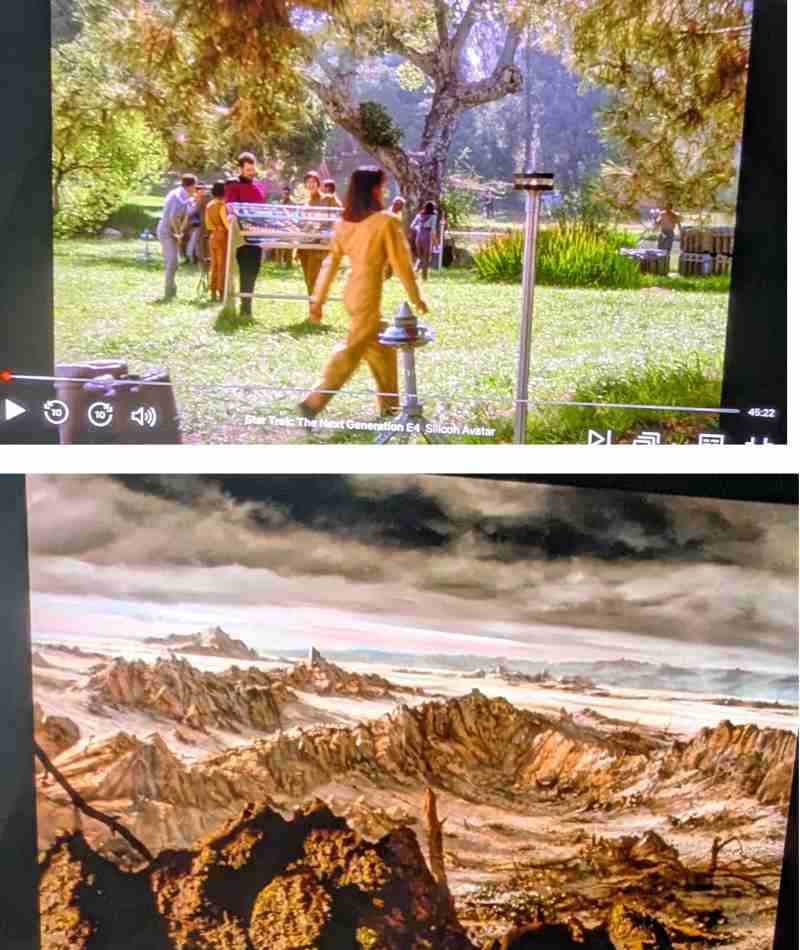 Crystal in the Everett Multiverse and in “Star Trek: The Next Generation”
